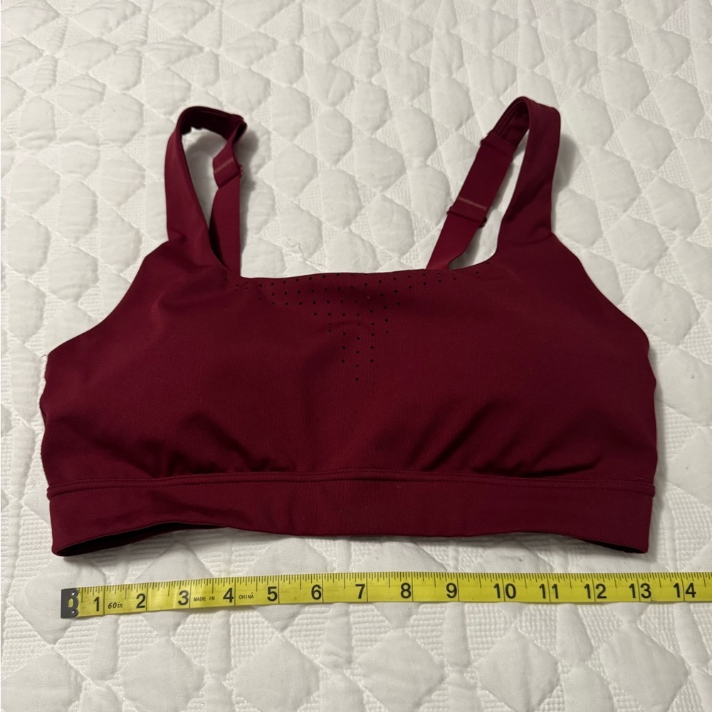 Women's Burgundy Sports Bra